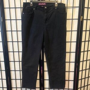 Gloria Vanderbilt Jet Black Straight Leg Jeans